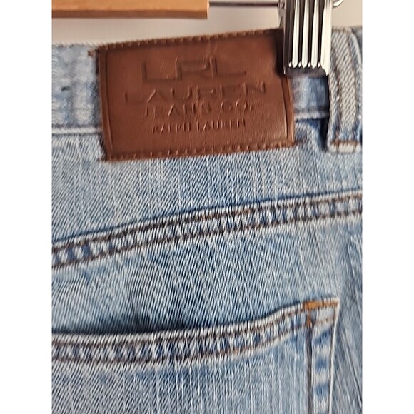 Lauren Jeans Co Cropped Light Wash Denim Womens Capri Size 12 LRL Ralph Lauren - Picture 7 of 10